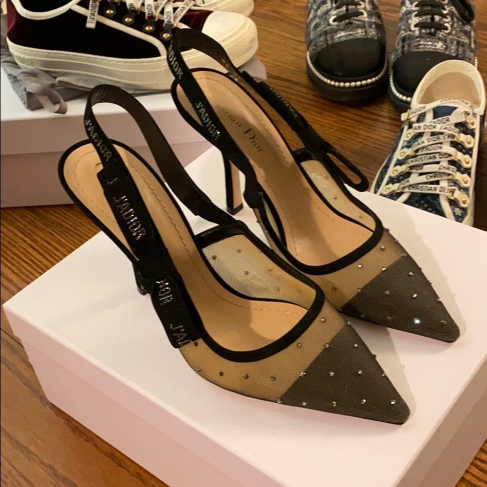 Dior limit edition heels with crystals